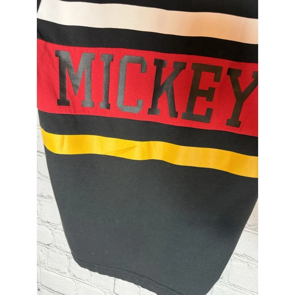Mickey Short Sleeve‎ Pullover Hooded With Ears Shirt Disney Park Youth Small